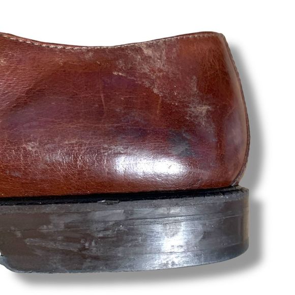 Tommy Bahama Italian Leather Roman Fisherman Sandals Brown Size 12 Woven Summer - Picture 7 of 13